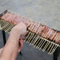 Ferraboli cuocispiedini inox per arrosticini