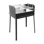 Ferraboli Sirio Holzkohlegrill aus Edelstahl 156 Kohlenbecken