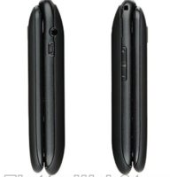 FLIP 8 telefono cellulare GSM tasti grandi a conchiglia con tasto SOS nero