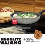 Flonal Monolite induction frying pan with pull-out handle