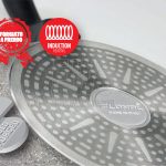 Flonal Monolite induction frying pan with removable handle steel bottom