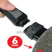 Flonal Monolite padella induzione con manico estraibile dettaglio del manico che si smonta