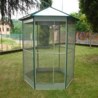 Sechseckiger Volierenkäfig 85x230 h art. L18B