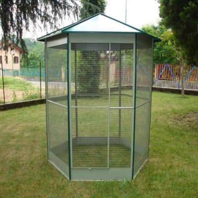 Hexagonal aviary cage 85x230 h art. L18B