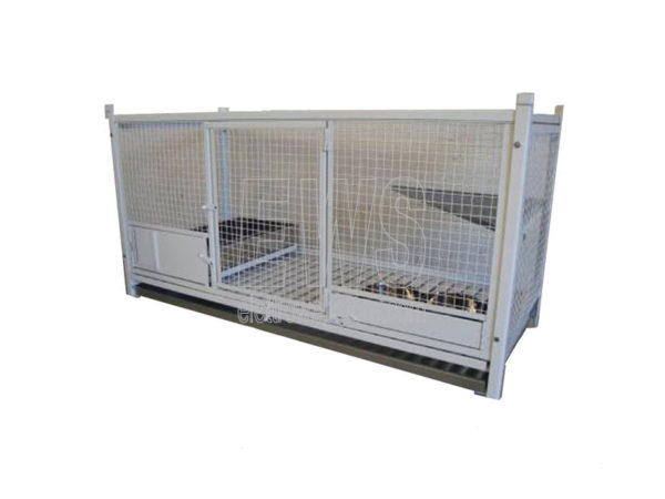 Gabbia per gatti cm 120X50 H 58 con lettiera e ciotole MOD. L53