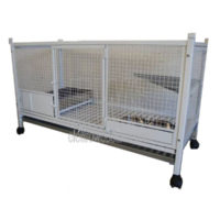 Gabbia per gatti cm 120X50 H 71 con gambe e ruote MOD. L53G