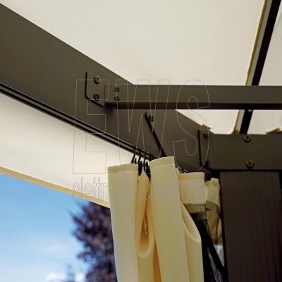 Gazebo 6x3 metri poliestere telaio alluminio GAZ063