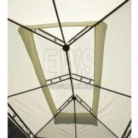 Gazebo Illinois hierro 3X2 poliéster cubierta crudo GAZ363
