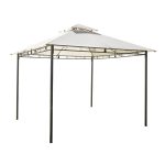 Gazebo Illinois Eisen 3X3 Polyester Abdeckung ecru GAZ365