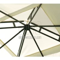 Gazebo Illinois fer 3X3 couverture polyester écru GAZ365