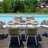 Portovenere Tisch + 6 Stühle Esstisch-Set DSA10