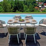 Portovenere table + 6 chairs dining set DSA10