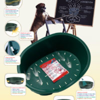 Marchioro Perla lit en plastique pour animaux de compagnie avec coussin