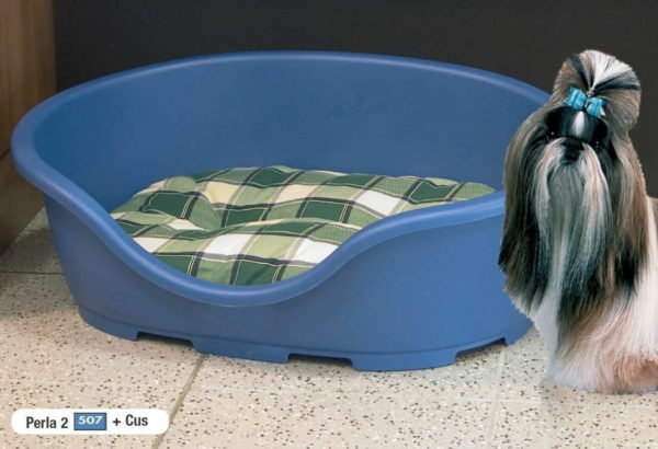 Lettino per animali in plastica Marchioro Perla con cuscino