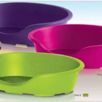 Marchioro Perla lit en plastique pour animaux de compagnie avec coussin