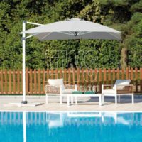 Ombrellone 3 x 4 mt. grigio chiaro con palo laterale E5047