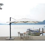 Parasol 4 x 4 m ecru with side pole E5053