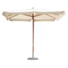 Ombrellone 3 x 3 mt. con palo centrale in legno doppia carrucola E1003