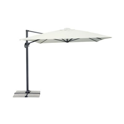 Sonnenschirm California 3 x 4 m ecru mit Seitenstange Aluminiumgriff E5037G