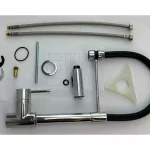 Paini Cox Spültisch-Einlochbatterie mit schwenkbarer Chromfeder 78CR557YOSPE