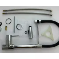 Paini Cox Spültisch-Einlochbatterie mit schwenkbarer Chromfeder 78CR557YOSPE