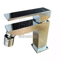 Paini Dax R Small single-hole bidet mixer 84CR306LRS