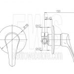 Paini Pilot 04CR690P1 Unterputz-Brausebatterie aus Chrom