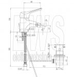 Paini Pilot 04CR306P1 Bidetmischer in Chrom