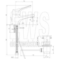 Paini Pilot 04CR211P1 Chrom-Waschtischbatterie