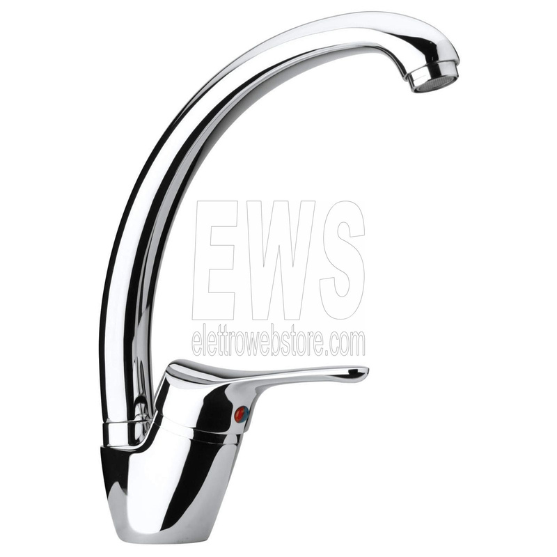 Miscelatore per lavello da cucina cromato Paini Pilot 04CR570P1