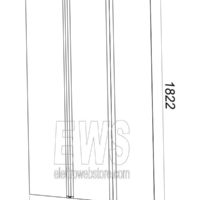 Plexiglass 120x182 cm articulated barrier bulkhead between posts
