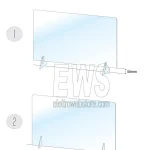 Plexiglas-Barriereschott