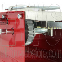 Ensacadora manual roja REBER de acero inoxidable de 2 velocidades