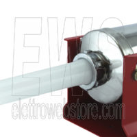 Ensacadora manual roja REBER de acero inoxidable de 2 velocidades