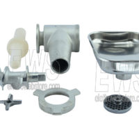 Reber picadora de carne eléctrica 22 cuello corto motor 600 W potencia HP 0,80 cuerpo de hierro fundido estañado 9500NC