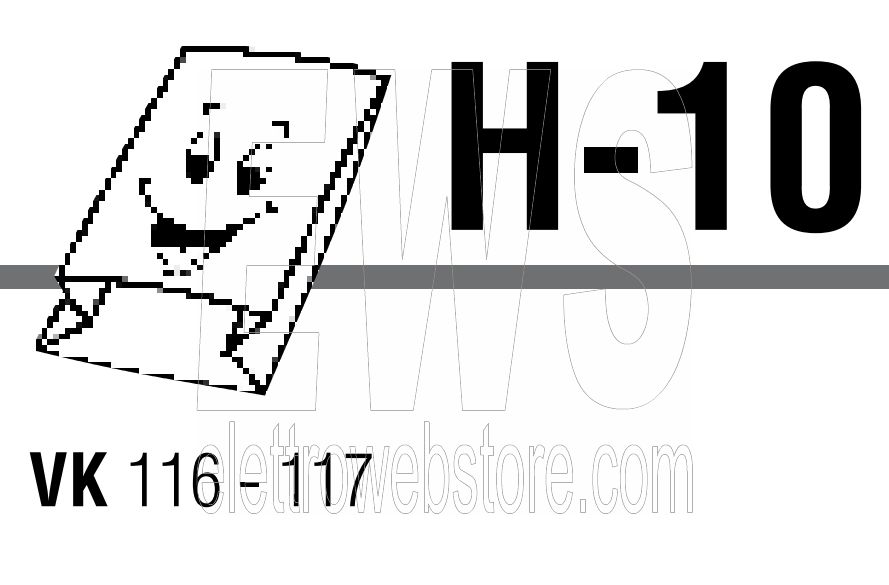 Paquete de 10 bolsas de papel Vorwerk Folletto VK 116 - 117 TSIH10