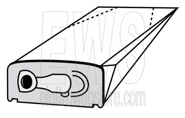 Confezione da 10 sacchi in carta Vorwerk Folletto VK 130 - 131 TSIH12