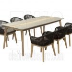 Savona Tisch + 6 Esszimmerstühle Set DSA12