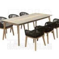 Ensemble table + 6 chaises Savona DSA12