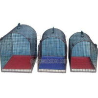 Serie di 3 trasportino gabbia per cani gatti in 3 misure MOD. L70B