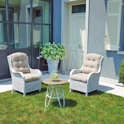 Agra Tisch + 2 PES37 Sessel Set