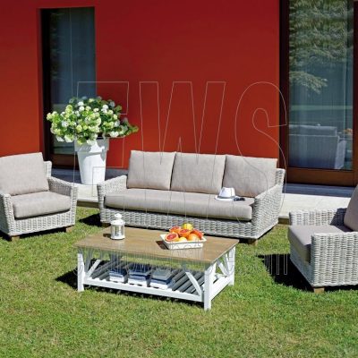 Tisch Jaipur + 2 Sessel und Sofagarnitur PES29