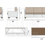 Jaipur table + 2 armchairs and PES29 sofa set