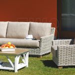 Jaipur table + 2 armchairs and PES29 sofa set