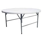 TTK06 polyethylene round folding catering table Ø 150 cm