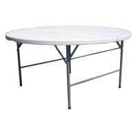 Tavolo catering pieghevole tondo Ø 150 cm. in polietilene TTK06