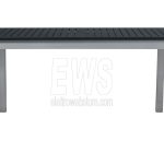 Extending table Ravello 150/210x 90 cm black and silver RTY16