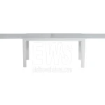 Selinunte Ausziehtisch 135/270x 90 cm Aluminium weiß RTA24B