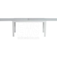 Selinunte Table à rallonge 135/270x 90 cm aluminium blanc RTA24B