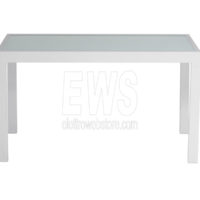 Tavolo Selinunte allungabile 135/270x 90 cm alluminio bianco RTA24B